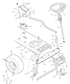 Part Location Diagram of 92643601 Murray Wheel & Tire Assembly